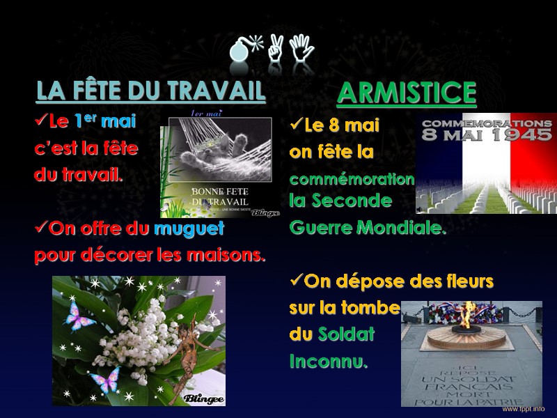 mai LA FÊTE DU TRAVAIL  Le 1er mai  c’est la fête 